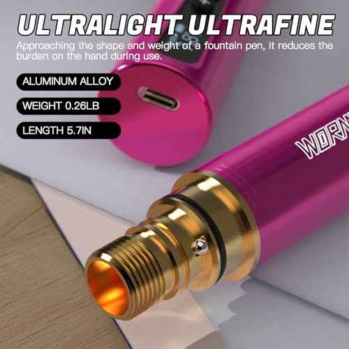 Wormhole Tattoo Gun kit Wireless Tattoo Kit Complete Wireless Tattoo Pen Kit 1,000mAh Battery Capacity with Regular & UV Fluorescent Tattoo Ink Tattoo Supplies for Eyebrow