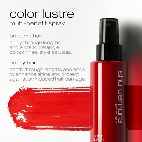 Shu Uemura Art Of Hair Color Lustre Multi-Benefit Spray For Color-Treated and Dry Hair - Protects Against UV Damage, Protects Vibrancy, Reduces Fading