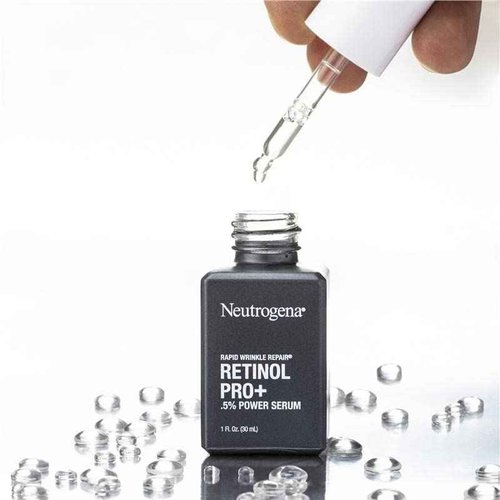 Neutrogena Rapid Wrinkle Repair Retinol Power Facial Serum Age Perfect Midnight Serum Pro+ .5% - 1oz 30ml - (2-Pack Anti Aging Serum 2oz)