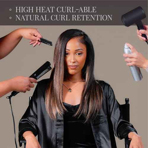 Sensationnel Empire yaki human hair - Tangle Free Weaving for Quick Weave and Sew in Styles for Faux Highlights and Fauxmiddlepart Leave Out - 1 Pack (12 inch, 1B OFFBLACK)