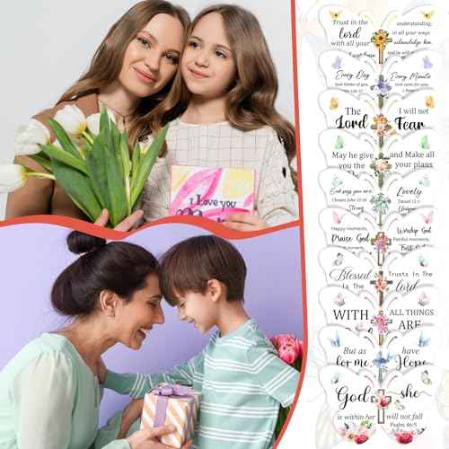 Lothee 80 Pcs Christian Gifts Bulk for Women School Teacher Nail File Christmas Church Bible Verse Emery Board Inspirational Double Sided Religious Manicure Tool for Wedding Birthday Party(Butterfly)