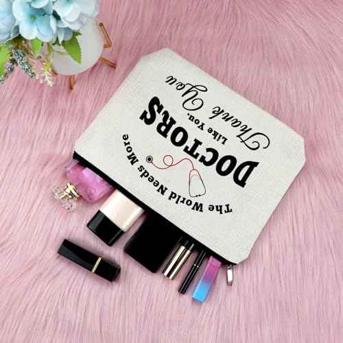 Doctor Gift for Women Makeup Bag Doctors Thank You Present Appreciation Present Idea for DR Graduation Gift for Medical Student Dentist Present from Patient Christmas Birthday Travel Cosmetic Pouch