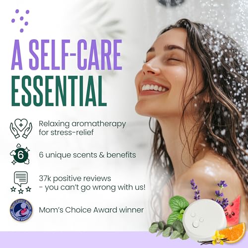 Cleverfy Shower Steamers Aromatherapy ? Stocking Stuffers for Women, Teens and Wife ? Christmas Gifts for Women and Teen Girls ? White Elephant Gifts for Adults ? 6 Tablets
