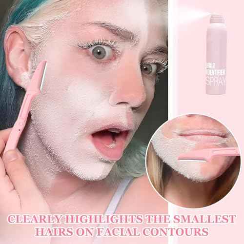 Hair Identifier Spray for Face Shaving£¬face hair identifier spray£¬Moisturizing And Skin Care Set Spray£¬suitable for all skin types (1 set)