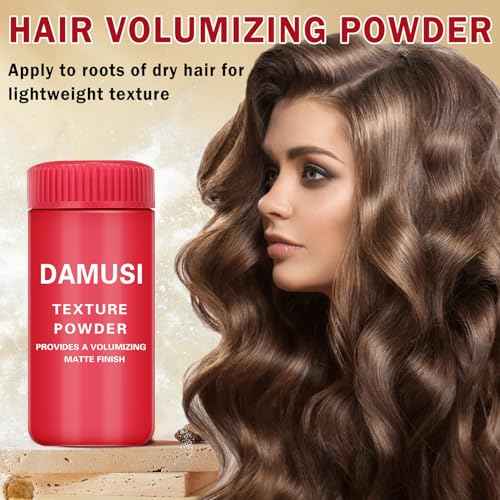 DAMUSI 3PCS Hair Texture Powder for Men,Fluffy Hair Powder for Women,Oil Control,Keep Soft All Day,Polvo Texturizador Para Cabello Hombre