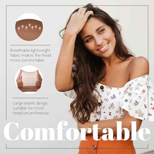 Brown Wig Caps for Women, Stocking Cap for Lace Front Wig, Dark Brown 24 PCS