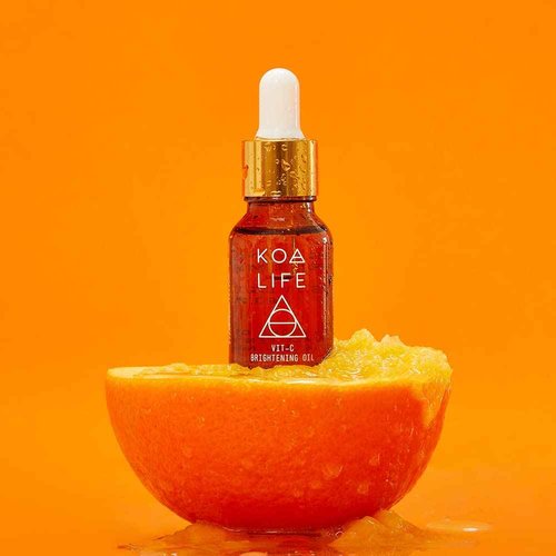 Koa Life Vit-C Brightening Oil 15ML Bundled With Vit-C Brightening Cleanser 50ML | Vit-C Brightening Set | All Natural, Hydrating Face Oil, Anti-Aging, Treats Hyperpigmentation, Brightens Skin Tone