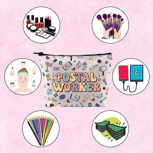 Mail Carrier Zipper Pouch Bag Themed Postal Worker Makeup Bag Essential Worker Gift (POSTAL WORKER)