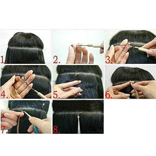 New Bohemian 13 pc Kit 6"-11" Feather Hair Extensions Kit 6 Long NATURAL Genuine Single Feathers & Variety of Micro Beads & Hook Tool (Colors Will Be Chosen Randomly)