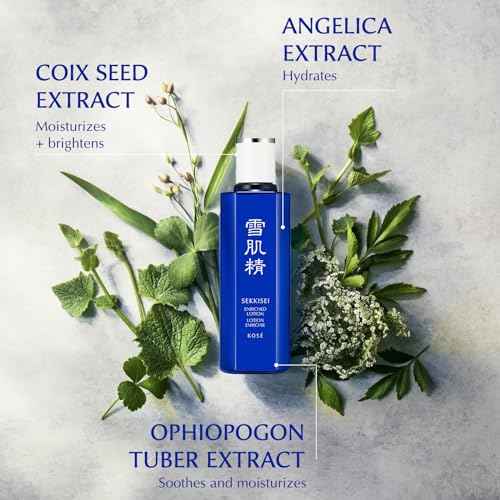SEKKISEI Lotion Enriched, Liquid Hydrating Facial Moisturizer, 6.7 Ounce