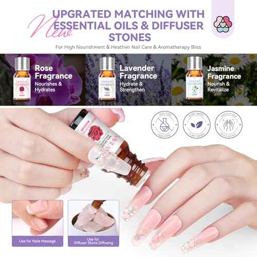 SAVILAND Acrylic Nail Kit with Everything: Professional Nail Kit Acrylic Set with EMA Monomer Nail Drill Gel Polish for Nail Extension 3D Carving Sculpture Home Salon Use Christmas Gift Set