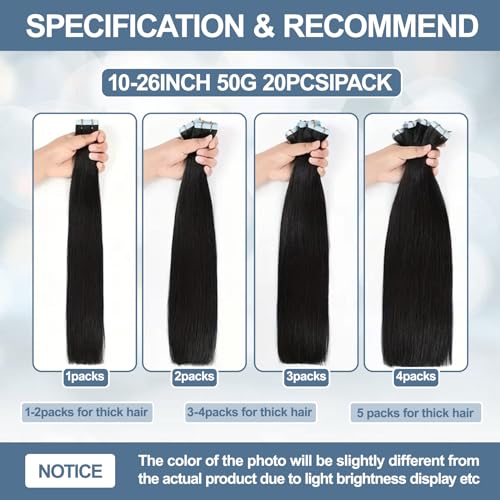 Tape in Hair Extensions Human Hair 100% Remy Hair 20pcs 50g/Pack Straight Seamless Invisible Skin Weft Extensions Easy to Apply and Style (Honey Blonde to Bleach Blonde,22 Inch)
