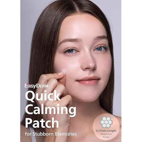 EasyDerm Quick Calming Magnesium Patches ? 40 Patches (4 Pack), Hydrocolloid Acne Spot Treatment with Tea Tree & Cica, Bulk Value Pack for Acne-Prone Skin, Ideal for Home Skincare