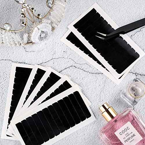 Blulu 360 Pcs Black Hair Extension Tape Tabs Bulk Double Sided Strong Adhesive Hair Tape in Extension Replacement Wig Strip Waterproof Beauty Tool for Lace Wigs Toupee Hairpiece Supplies
