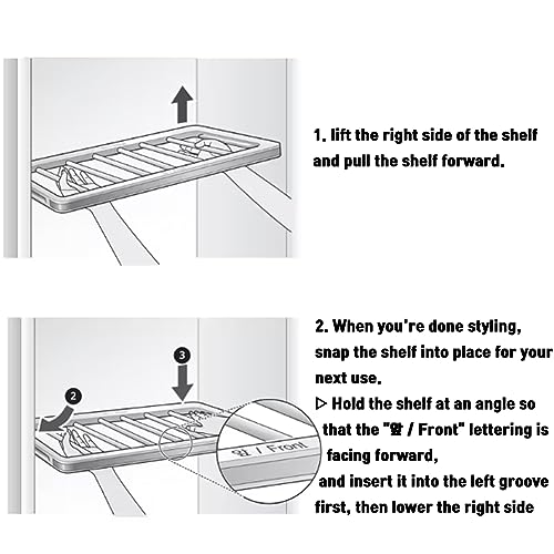 SAZER LG Styler Shelf for S3 Series Models (3-Suit Models only) S3MFBN, S3WFBN, S3RFBN, S3CW
