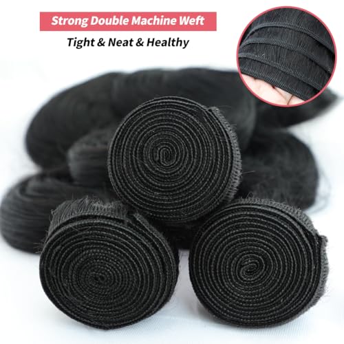 12A Brazilian Human Hair Bundles 16 18 20 Inch Body Wave Bundles Human Hair 100% Unprocessed Brazilian Virgin Human Hair Body Wave 3 Bundles Human Hair Extension Natural Color