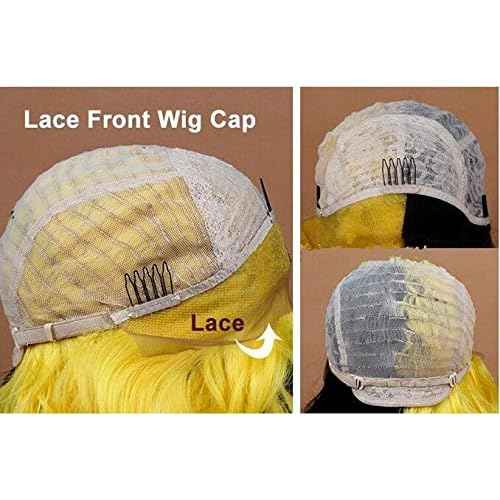 Iewig Synthetic Lace Front Wig Long Wavy Hand Tied Natural Looking Cosplay Party Red Wig