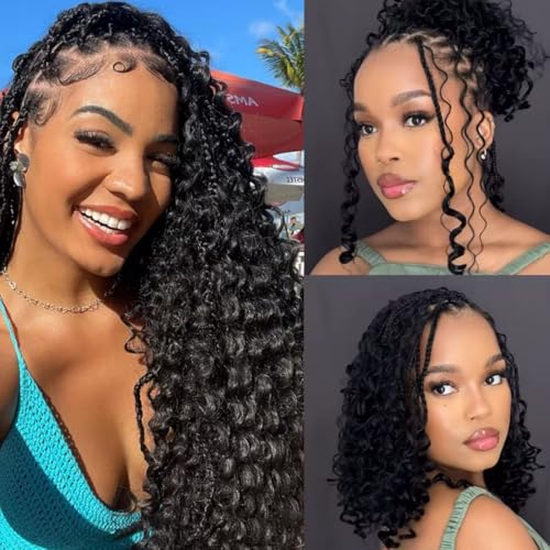 Human Braiding Hair Boho Braids Human Hair Water Wave Bulk Human Hair for Braiding No Weft Bundle Brazilian Virgin Curly Hair Extensions Natural Color 20 Inch 1pack/100g