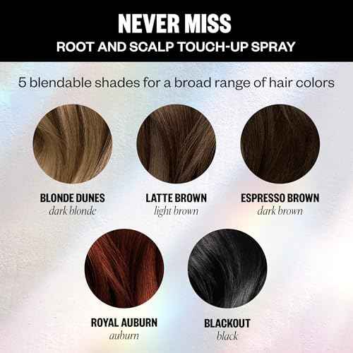 IGK NEVER MISS Root & Scalp Touch-Up Spray - Dark Blonde | Temporary Gray Coverage for Roots & Thinning Hair | Waterproof, Sweat-Resistant, Non-Flaking | With Biotin, Rosemary & Squalane | 2oz