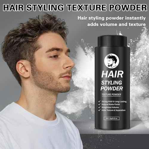 DAMUSI Hair Styling Powder for Men & Women - Volumizing and Texturizing Powder Matte Finish Natural Look Mattifying Hair Texture powder All-Day Hold(2PCS)