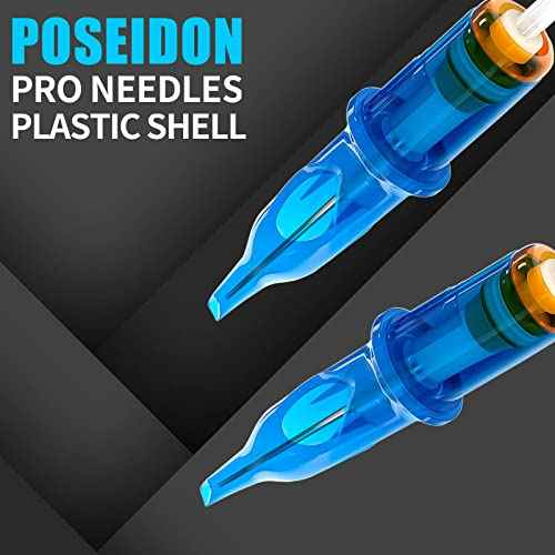 Tattoo Kit£¬POSEIDON Tattoo Pen Kit Rotary Tattoo Machine Kit Professional Complete with Power Supply and 20PCS Tattoo Cartridge Needles for Beginner£¨PTK24£©