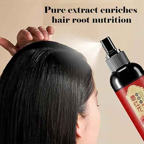 Saffron Essence Spray, Herbal Extracts Hair Serum, Saffron And Polygonum Multiflorum Essence Spray, Anti-Lost Strengthen Hair Root, Non-Frizzy, Prevent Gray Hair (3pcs) (3 Pcs)