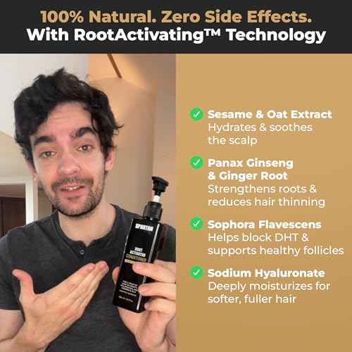 SPARTAN¢â Root Activator Conditioner For Men - Hair Growth Conditioner, Thickening Hair Moisturizer for Hair Loss and Thinning Hair