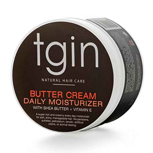 tgin Butter Cream Daily Moisturizer For Natural Hair - Dry Hair - Curly Hair - Travel Size - 2 Oz