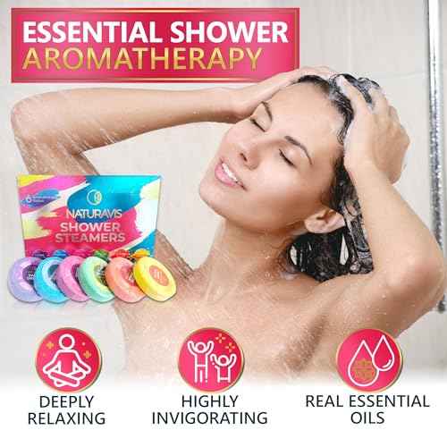 Shower Steamers Aromatherapy Gift Set - Eucalyptus & Mint Scented Shower Bombs for Stress Relief and Relaxation ? 6 Shower Tablets for Women and Men - Perfect Self-Care Gift for Birthdays and Holidays