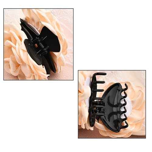 White Rose Hair Claw for Women Girls Nonslip Flower Hair Clip for Long Hair Accessories for Girls Sweet Hair Accessory for Vacation Parties Daily Wear Christmas Birthday Gifts for Women Girls