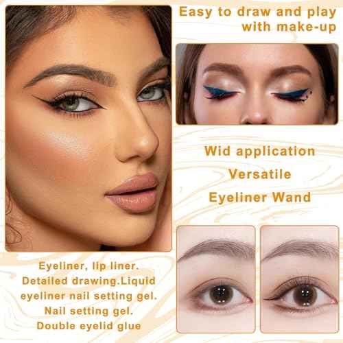 150 Pcs Disposable Eyeliner Brush Set Ultra-fine Point Eye Liner Applicator Cosmetic Eyelash Brush Wands Applicator Black Makeup Eye Liner Tools for Eyelash Lip Liquid Eyeliner Lipstick