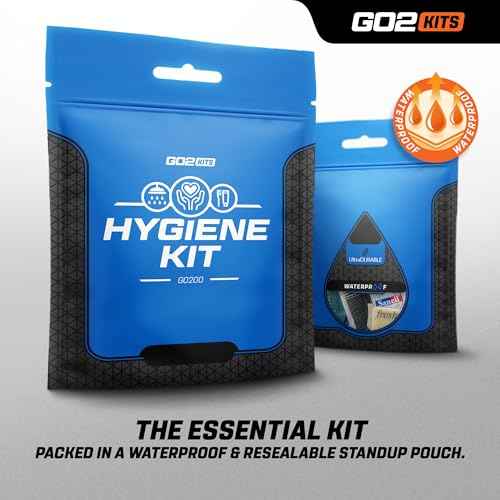 Ultimate Travel Toiletry & PPE Kit, Hygiene Kit with Shaving Supplies & PPE for Travel, Business & Charity with Reusable Toothbrush, Bath Soap & Other Essential Toiletries, 5-Pack (GO200)