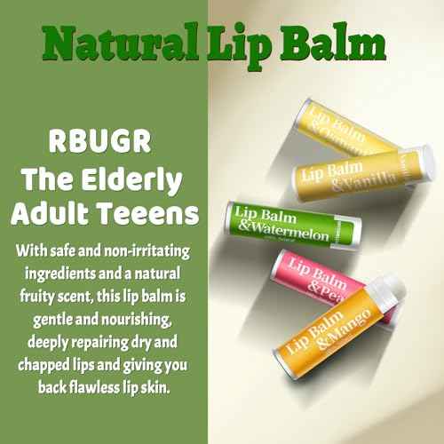 250 Pcs Lip Balm Bulk,12 Fruit Flavored Natural Bulk Lip Balm, Lip Balms Pack with Vitamin E, Lip Balms Gift Set Women Stocking Stuffers Party Favors, Moisturizing&Soothing(4.2g/0.15oz)