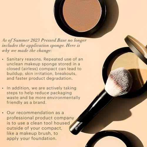 Glo Skin Beauty Pressed Base Powder Foundation Makeup (Honey Medium) - Flawless Coverage for a Radiant Natural, Second-Skin Finish