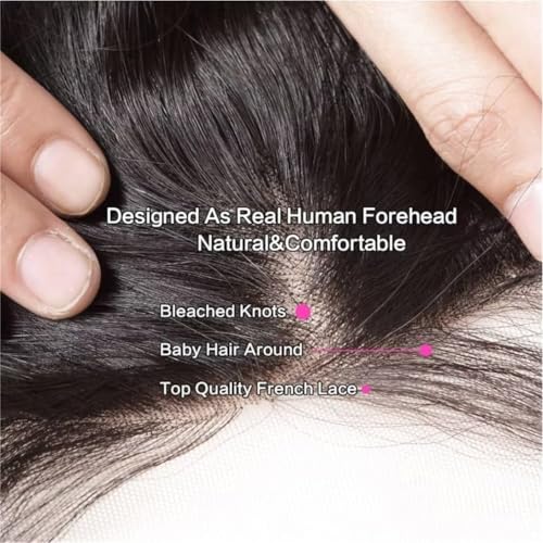 5x5 Lace Closure Wig Human Hair 220% Density Body Wave 5x5 HD Lace Closure Wigs Pre Plucked Lace Closure Wig for Women True to Length Natural Black Color for Any Occasions 20 Inch