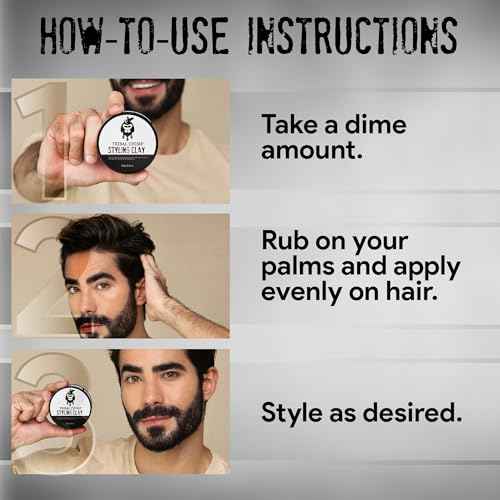 Tribal Chimp Hair Styling Clay ? Super Strong Hold Matte Clay for Men & Women, Non-Sticky, Textured, Instant Volume & Thickening, Ideal for all Hair Types, Citrus Scent, 80g