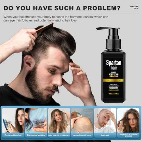 Root Activator Shampoo for Men -Strengthening & Smoothing Restoring System for Gray Hair, Thinning Hair - Men & Women 5.07 fl oz / 150 mL