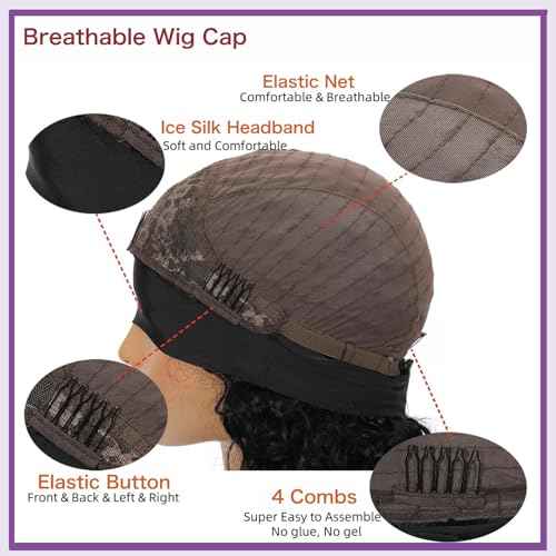 Vivica A. Fox Hair Collection ARON, Pure Comfort Cap, Natural Brazilian Remi Human Hair Wig (1 Jet Black)