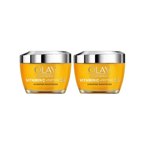 Olay Regenerist Vitamin C + Peptide 24 Face Moisturizer, 1.7 Ounce (2 Count)