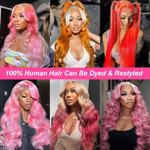 613 Lace Front Wig Human Hair 200 Density Body Wave Blonde Lace Front Wigs 22 Inch 613 Colored Blonde Wig Human Hair Pre Plucked Body Wave 13x4 HD Lace Frontal Wigs for Women with Baby Hair