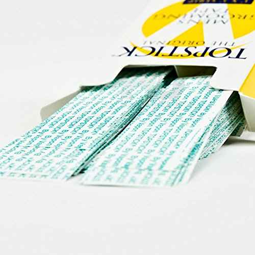 Topstick 1" X 3" - 50 Strips in each box (2 boxes) Hypo-Allergenic All Purpose Clear Double Tape