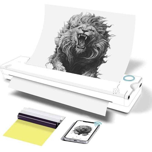 Tattoo Stencil Machines,Thermal Tattoo Stencil Printer,Bluetooth Wireless Stencil Printer for Tattooing Compatible with Smartphone for Tattoo Artists(White