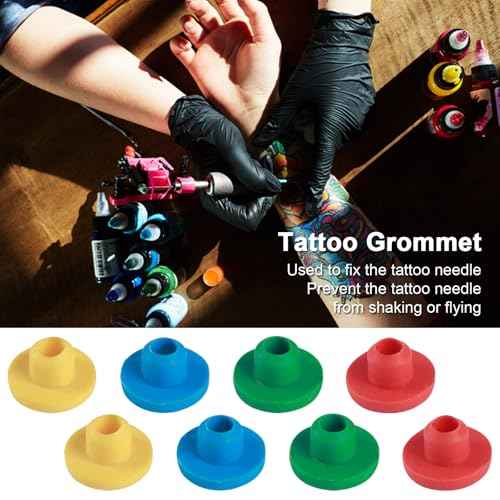 Tattoo Grommets - Autdor 300Pcs Tattoo Rubber Grommets Soft Silicone Tattoo Grommets Nipples for Tattoo Accessories Tattoo Supplies Parts