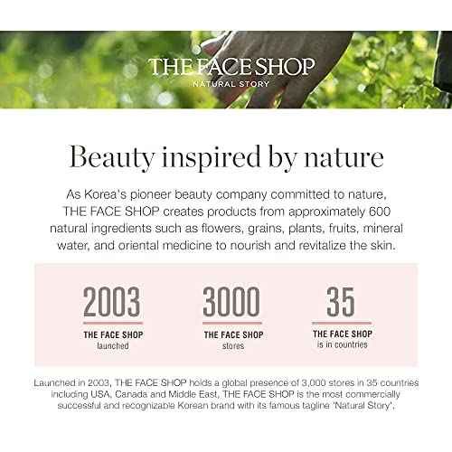 The Face Shop Oil-Free Liquid Eye Makeup Remover, Natural Rice Water Lipstick, Waterproof Mascara & Eyeliner Removal - 120 mL / 4 Oz, K-Beauty