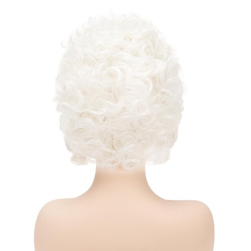 Daiaces Victorian Wig for Women White Marie Antoinette Wigs,Vintage Beehive Wig18th Century Rococo Costume Cosplay Wigs Party Halloween
