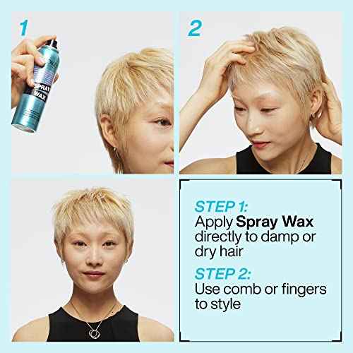 Redken Spray Wax Invisible Texture Mist For All Hair Types - High Impact Finishing Spray Wax, Adds Volumizing Body & Dimension With A Satin-Matte Finish