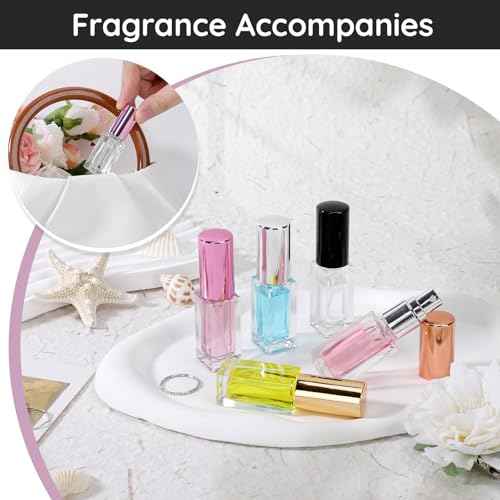 Segbeauty 60pcs 0.17oz Mini Cologne Spray Bottle Empty, Fine Mist Perfume Travel Refillable, 5ml Small Travel Cologne Sprayer Bottle Portable, Bulk Perfume Atomizer Sprayer with Dispensing Refill Kit