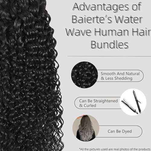 Water Wave Human Hair Bundle 26 Inch 12A Double Silky Soft Weft Curly Bundles Wet And Wavy Braidable Brazilian Hair For Women As Extensions