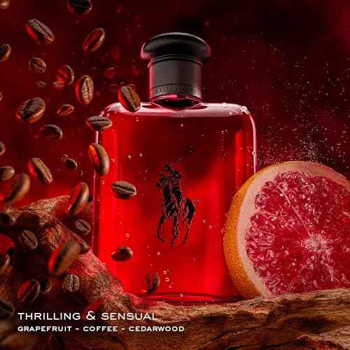 RALPH LAUREN FRAGRANCES - Polo Red - Eau de Toilette - Men's Cologne - Woody & Spicy - With Grapefruit, Saffron, and Redwood - Medium Intensity