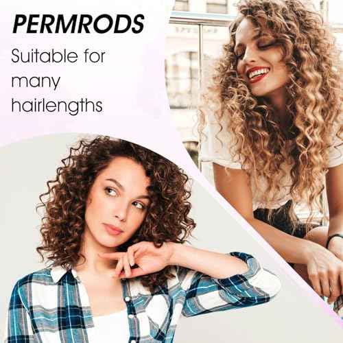 30PCS Perm Rollers,Purple Perm Rods for Black Women Bangs, Small Perm Rods DIY Hair Tools, Used to Create Different Types of Hairstyles at Home and Salon, Such as Curly and Wavy Hair